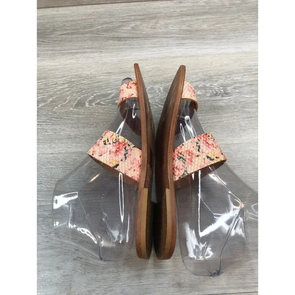 Joie Sable A La Plage Women's Leather Sandals Pink Slide 6 Slip On Italy Shoes - Picture 5 of 11